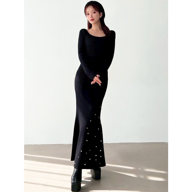 ヘムルミナスマーメイドニットワンピース | RESEXXY | 詳細画像4 