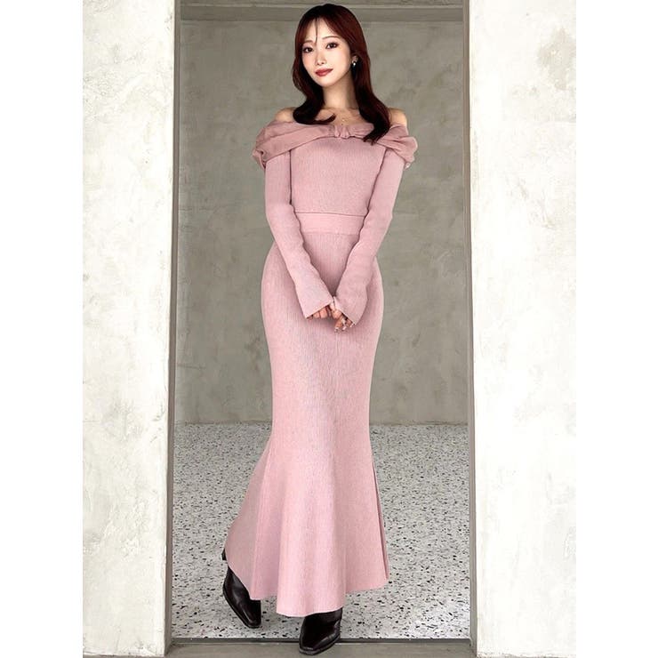 シアーリボンドッキングマーメイドニットワンピース | RESEXXY | 詳細画像11 