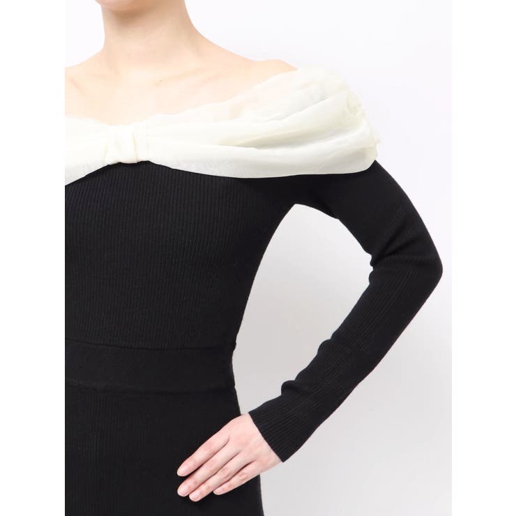 シアーリボンドッキングマーメイドニットワンピース | RESEXXY | 詳細画像19 