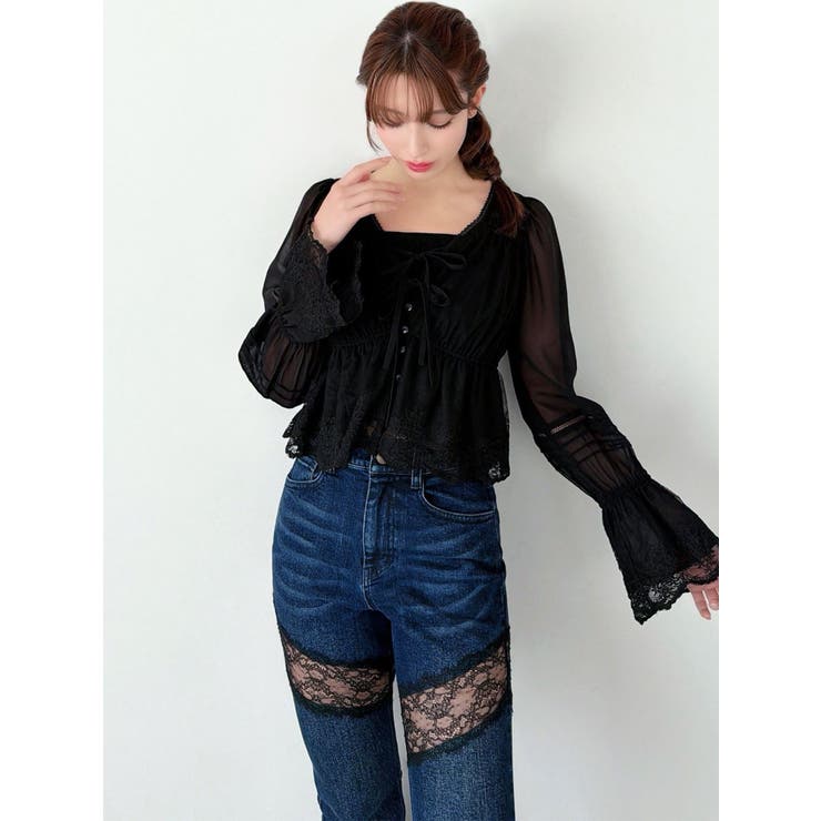 エンブロイダリーレースブラウス | RESEXXY | 詳細画像12 