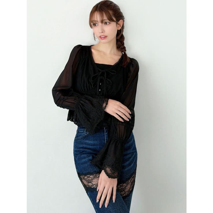 エンブロイダリーレースブラウス | RESEXXY | 詳細画像13 