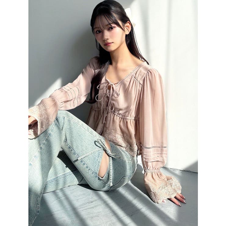 エンブロイダリーレースブラウス | RESEXXY | 詳細画像2 