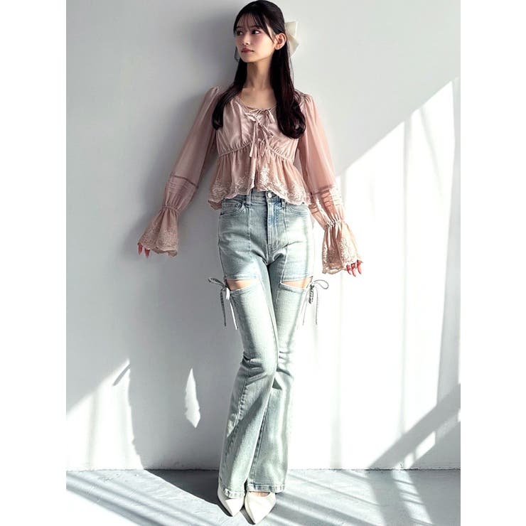 エンブロイダリーレースブラウス | RESEXXY | 詳細画像4 