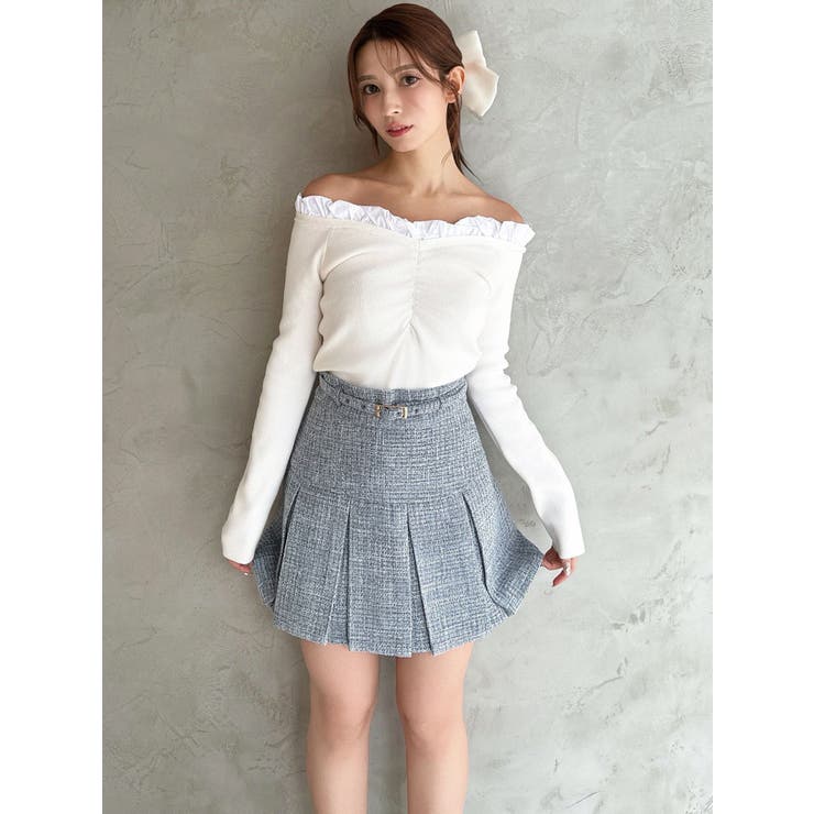 ツイードプリーツミニスカート【セットアップ着用可能】 | RESEXXY | 詳細画像10 