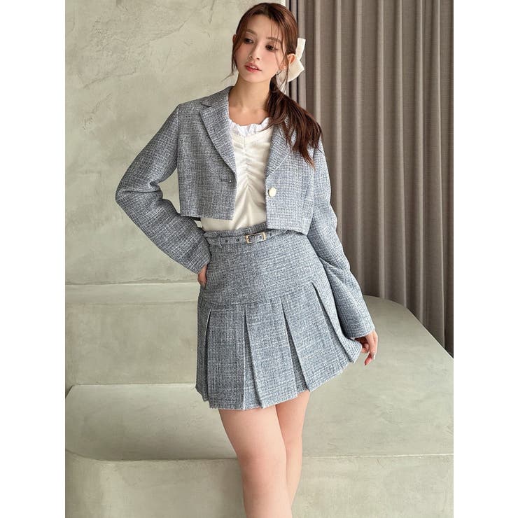 ツイードプリーツミニスカート【セットアップ着用可能】 | RESEXXY | 詳細画像19 