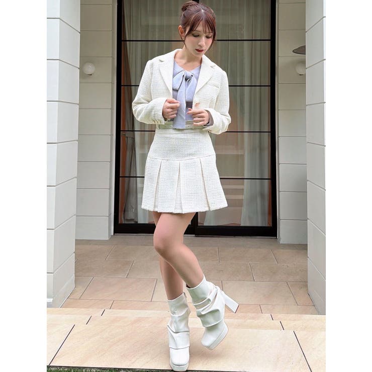 ツイードプリーツミニスカート【セットアップ着用可能】 | RESEXXY | 詳細画像29 