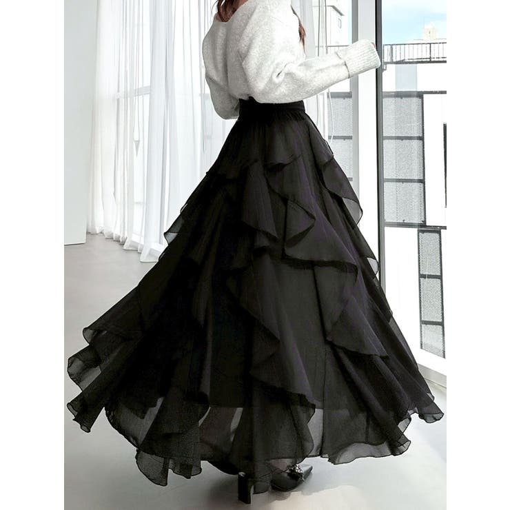 ラッフルシアーロングスカート | RESEXXY | 詳細画像1 