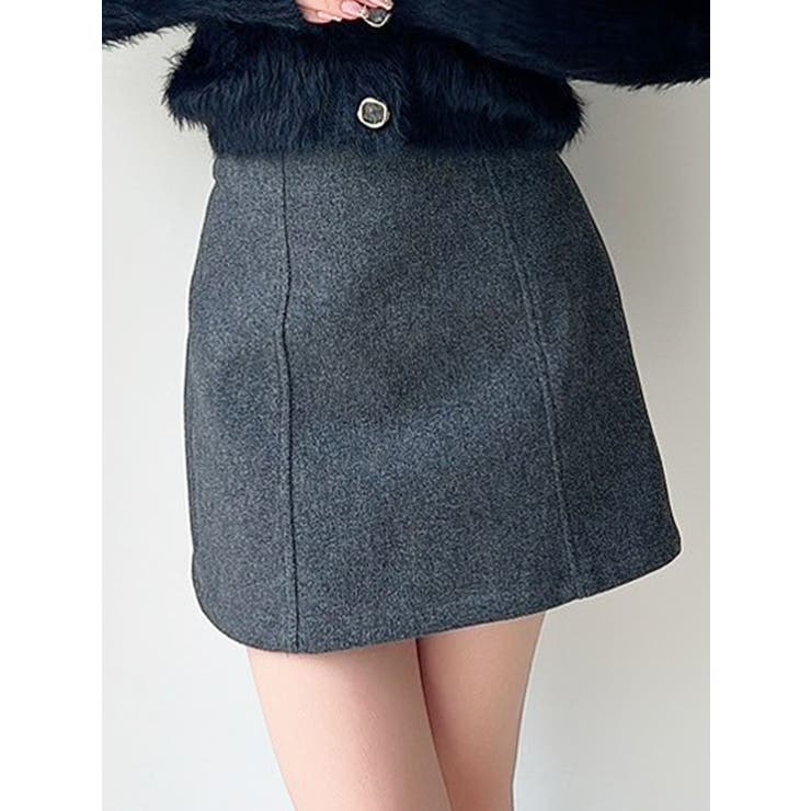 チャコールグレー | 【追加生産分】台形ミニスカート | RESEXXY