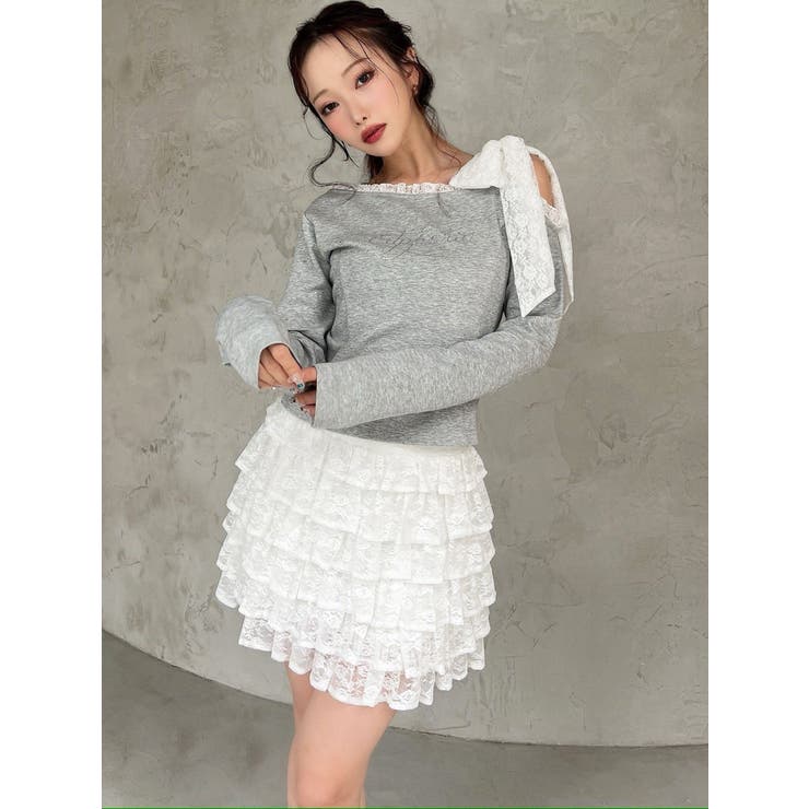 レースフリルミニスカート | RESEXXY | 詳細画像2 