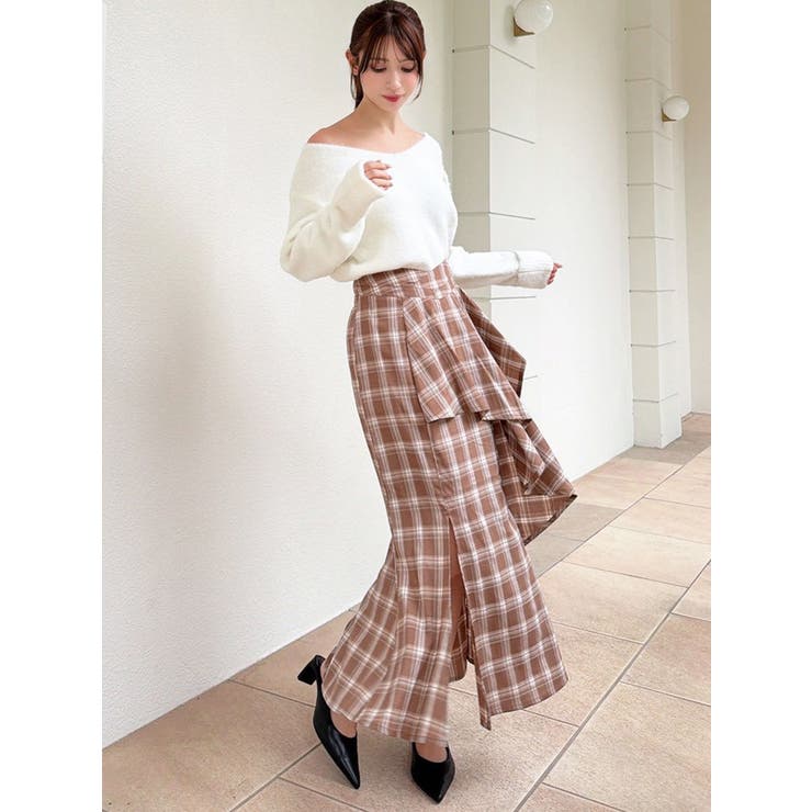 アシンメトリーラッフルマーメイドスカート | RESEXXY | 詳細画像4 