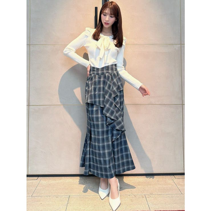 アシンメトリーラッフルマーメイドスカート | RESEXXY | 詳細画像6 