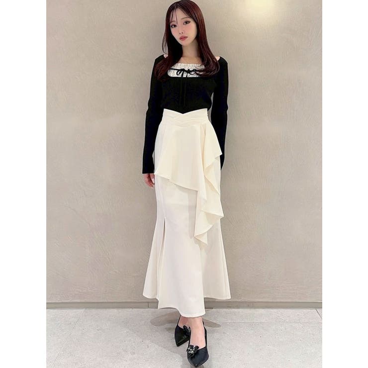 アシンメトリーラッフルマーメイドスカート | RESEXXY | 詳細画像9 