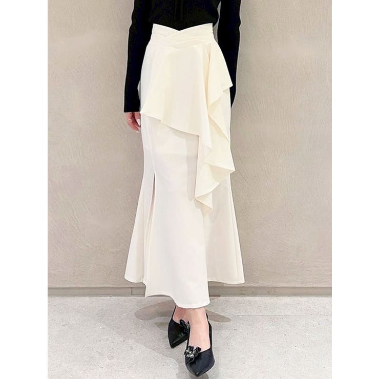 アイボリー | アシンメトリーラッフルマーメイドスカート | RESEXXY