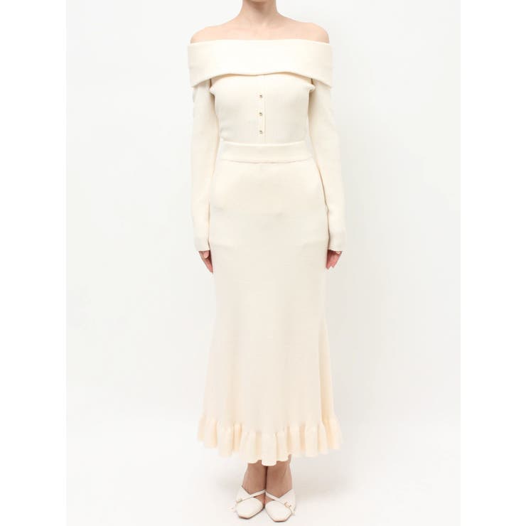 ヘムフリルマーメイドニットスカート【セットアップ着用可能】 | RESEXXY | 詳細画像13 