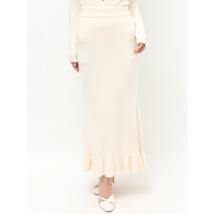 ヘムフリルマーメイドニットスカート【セットアップ着用可能】 | RESEXXY | 詳細画像16 