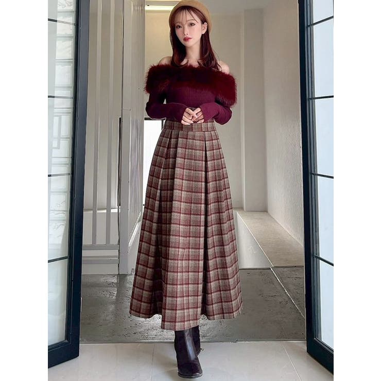 WEB限定】ハイウエストコルセットスカート[品番：MKSW0067494