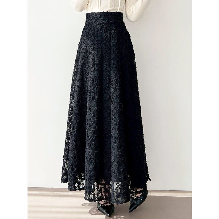 ブラック | ジャガードフレアスカート | RESEXXY