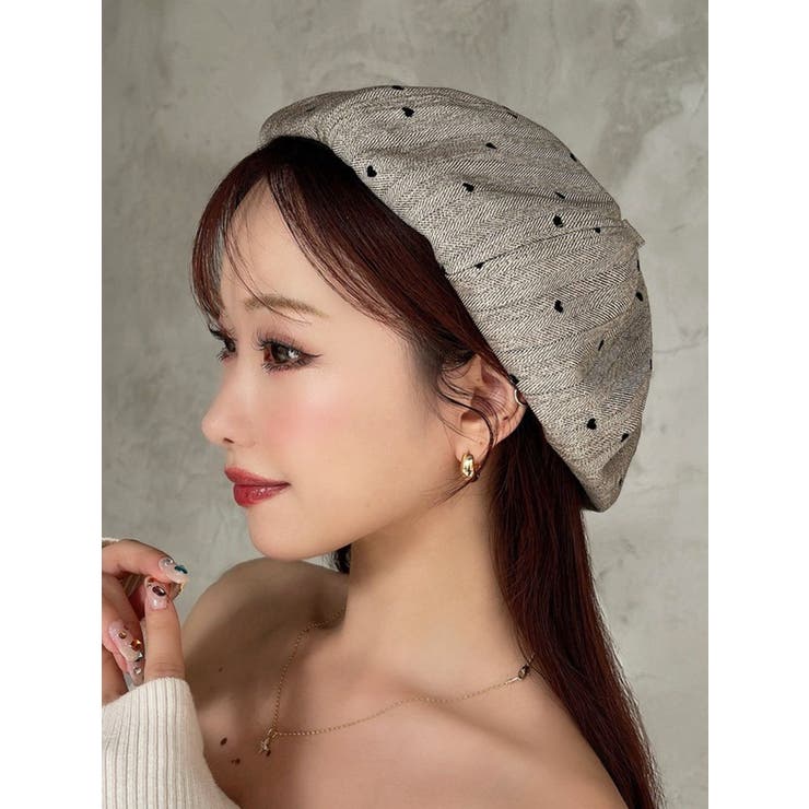 ベージュ | ミニマルモチーフベレー帽 | RESEXXY