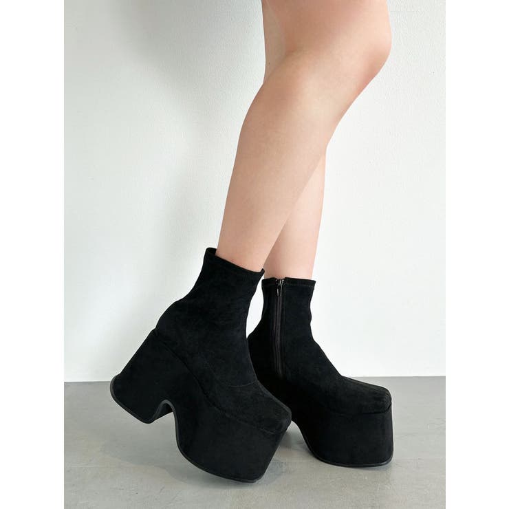 【追加生産分】厚底スエードショートブーツ | RESEXXY | 詳細画像5 