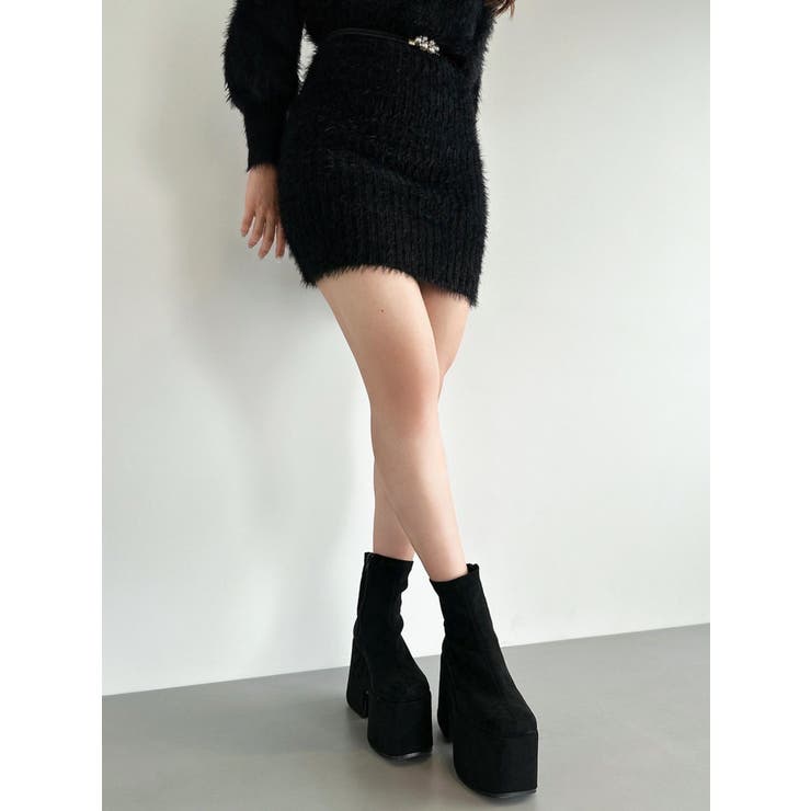 【追加生産分】厚底スエードショートブーツ | RESEXXY | 詳細画像6 