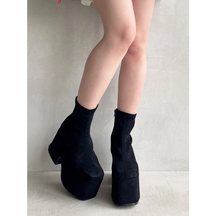 【追加生産分】厚底スエードショートブーツ | RESEXXY | 詳細画像8 