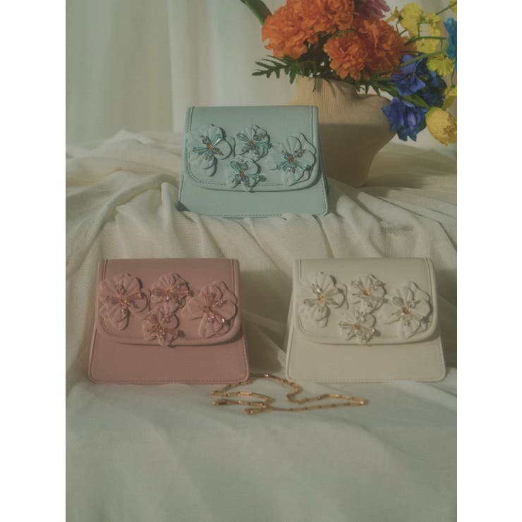 フラワーモチーフコンパクトバッグ | RESEXXY | 詳細画像12 