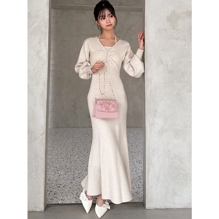 フラワーモチーフコンパクトバッグ | RESEXXY | 詳細画像4 