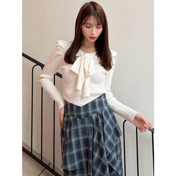 ボウタイニットトップス | RESEXXY | 詳細画像3 