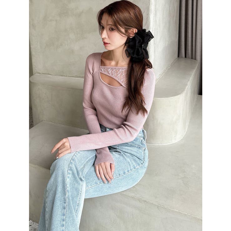 レースコンビニットプルオーバー | RESEXXY | 詳細画像4 