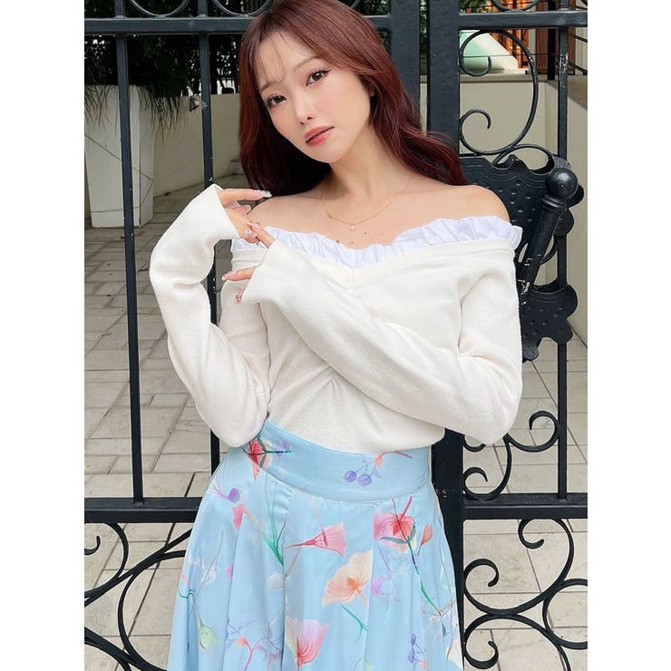 ホイップフリルVネックニット | RESEXXY | 詳細画像14 