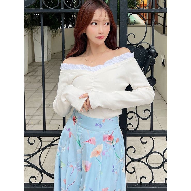 ホイップフリルVネックニット | RESEXXY | 詳細画像15 