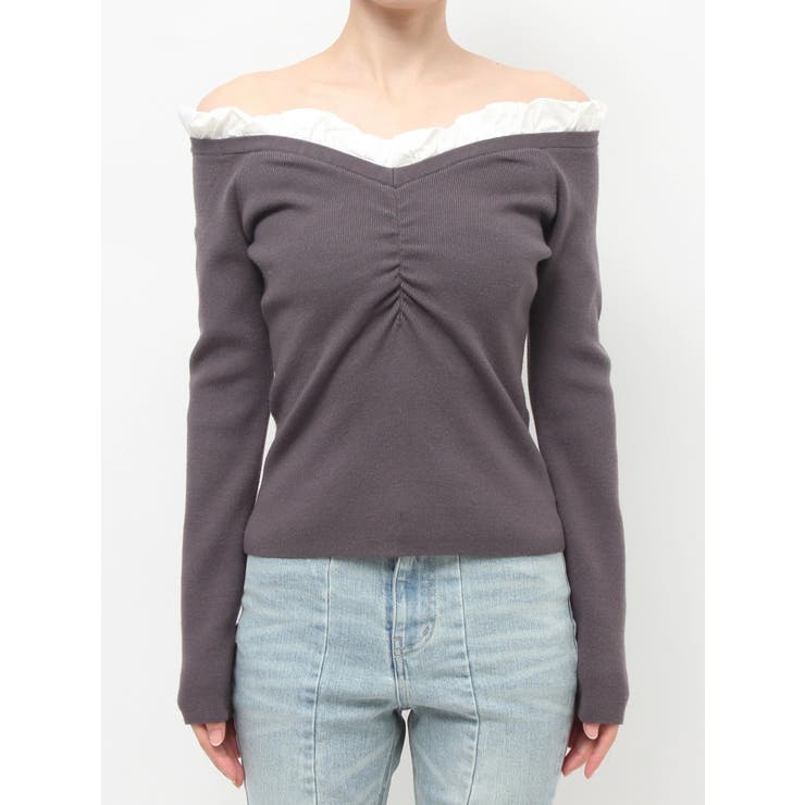 ホイップフリルVネックニット | RESEXXY | 詳細画像18 