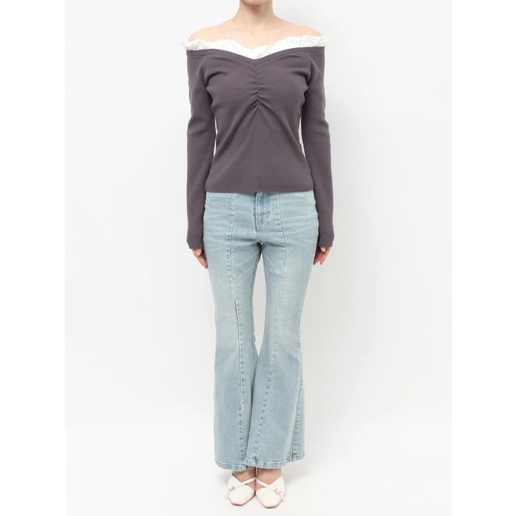 ホイップフリルVネックニット | RESEXXY | 詳細画像26 