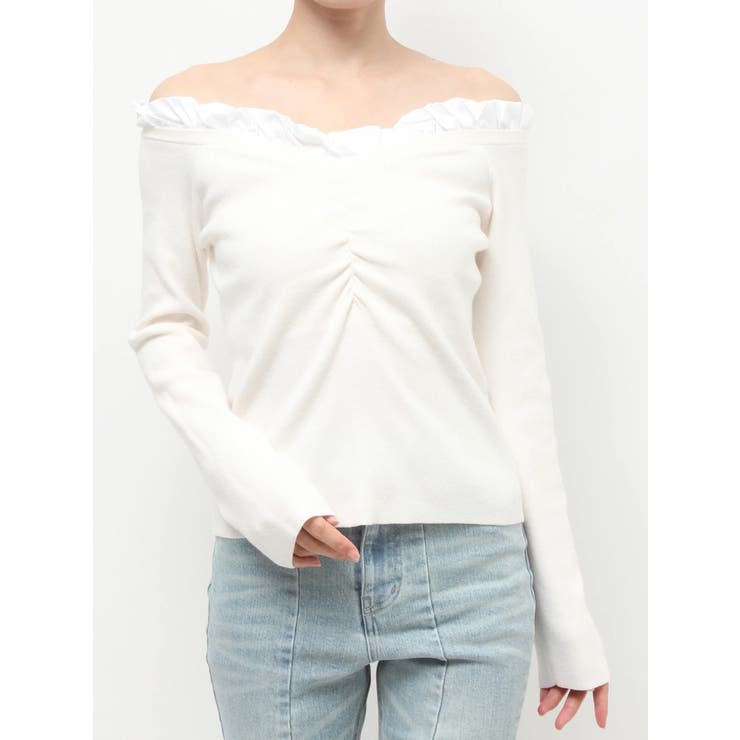 ホイップフリルVネックニット | RESEXXY | 詳細画像30 