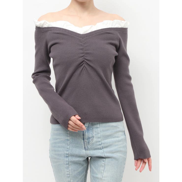 ホイップフリルVネックニット | RESEXXY | 詳細画像31 