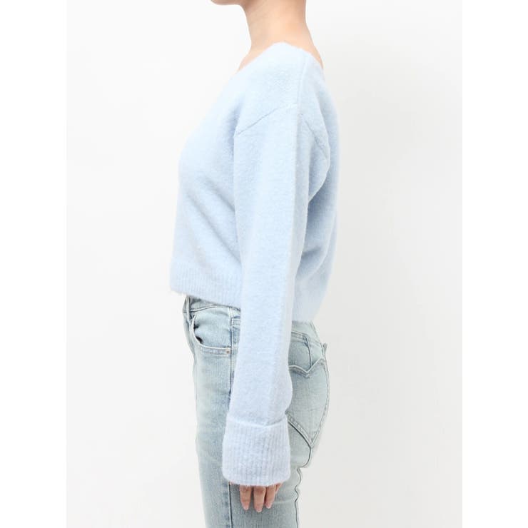 Vネッククロップドニットプルオーバー | RESEXXY | 詳細画像22 