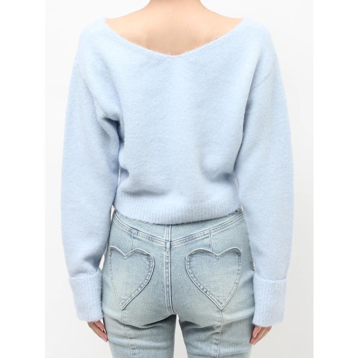 Vネッククロップドニットプルオーバー | RESEXXY | 詳細画像23 