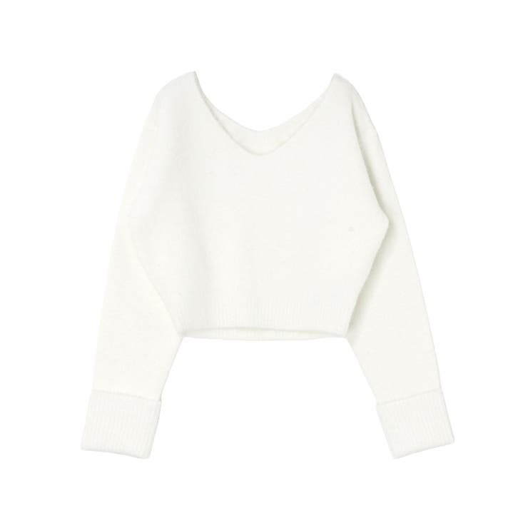 Vネッククロップドニットプルオーバー | RESEXXY | 詳細画像42 