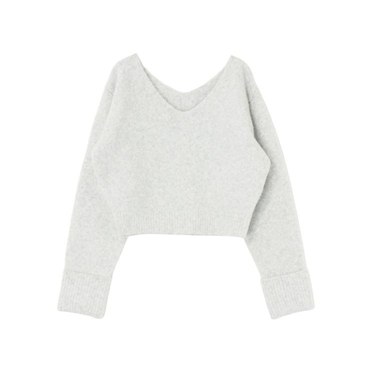 Vネッククロップドニットプルオーバー | RESEXXY | 詳細画像43 