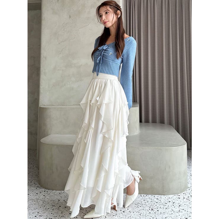 フラワーエンブロイダリーニットトップス | RESEXXY | 詳細画像16 