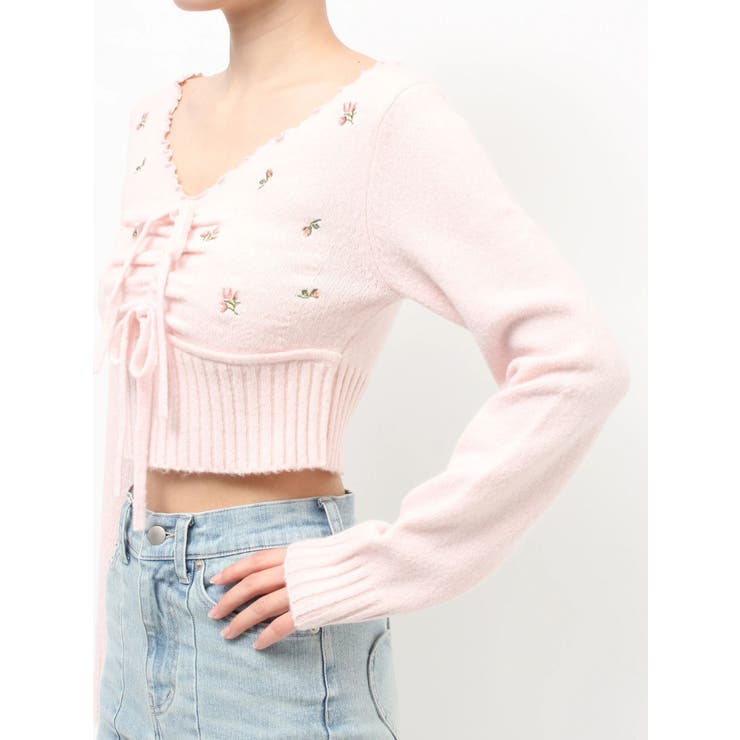 フラワーエンブロイダリーニットトップス | RESEXXY | 詳細画像22 