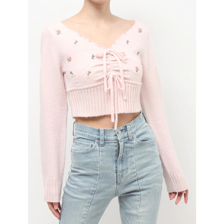 フラワーエンブロイダリーニットトップス | RESEXXY | 詳細画像30 