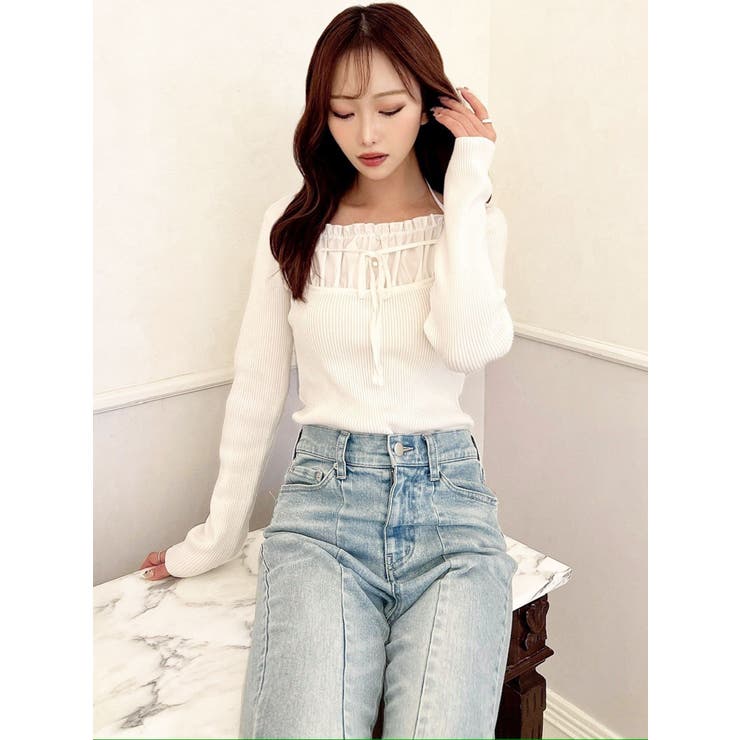 バストデザインニットトップス | RESEXXY | 詳細画像11 