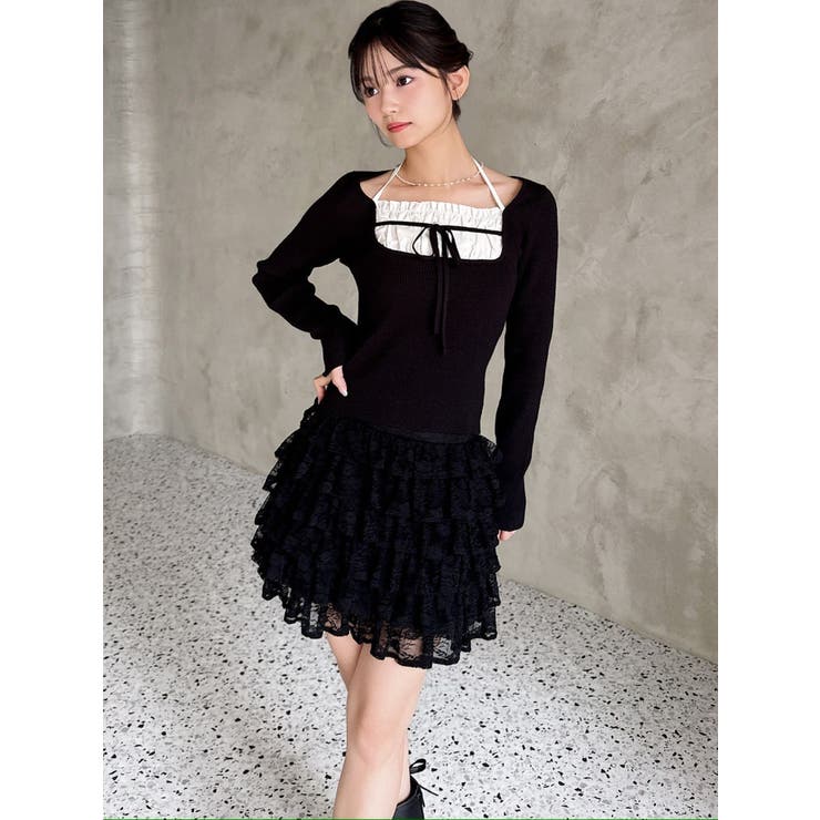 バストデザインニットトップス | RESEXXY | 詳細画像6 