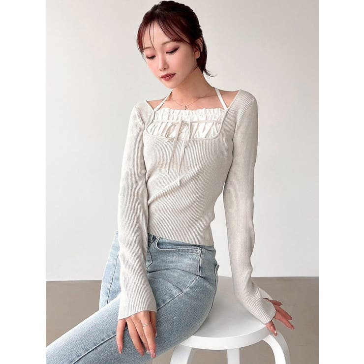 バストデザインニットトップス | RESEXXY | 詳細画像8 