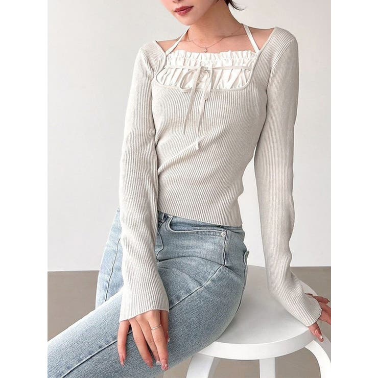 ミントグリーン | バストデザインニットトップス | RESEXXY