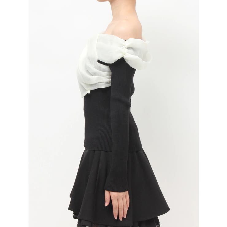 フロントリボンリブニットトップス | RESEXXY | 詳細画像15 