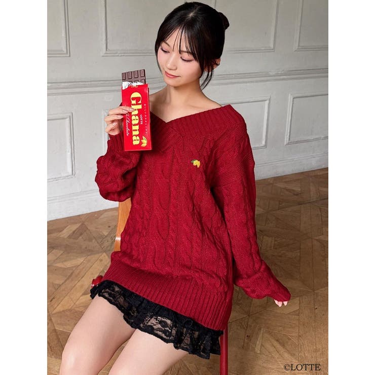 【Ghana】ケーブルルーズニットチュニック | RESEXXY | 詳細画像4 