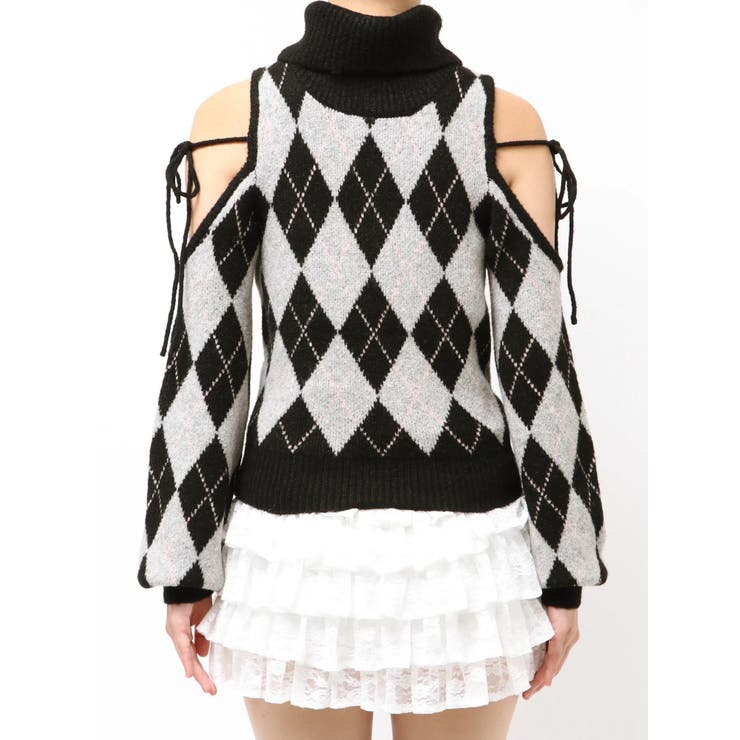 アーガイルタートルニットトップス | RESEXXY | 詳細画像21 