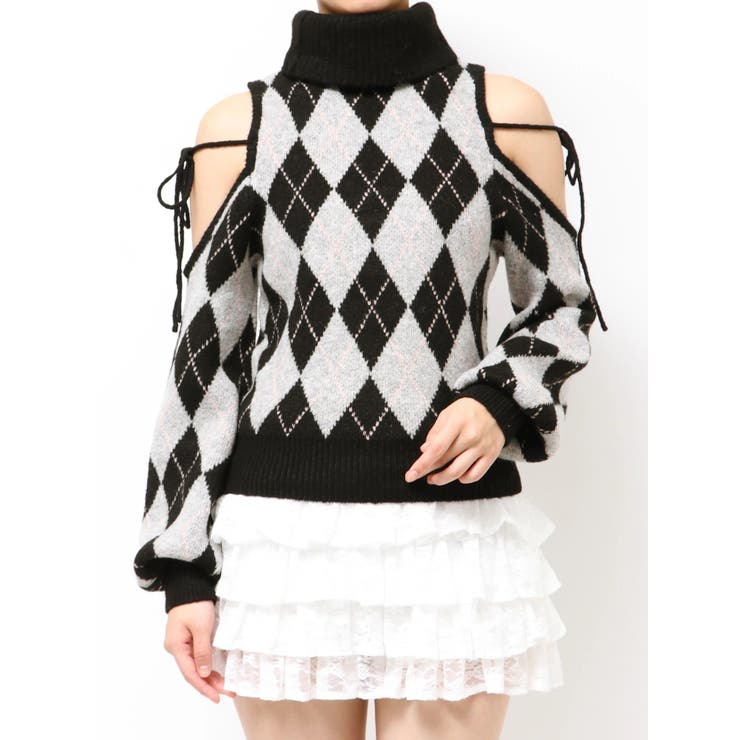 アーガイルタートルニットトップス | RESEXXY | 詳細画像29 